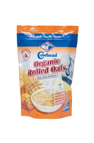 Cowhead Organic Baby Rolled Instant Oats - 500 gm